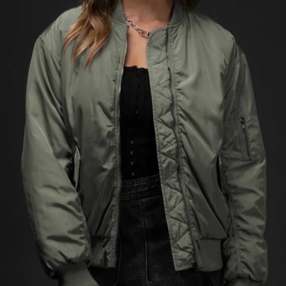 Blu Pepper Ruched Back Bomber Jacket Zip Up - NWT Various Sizes